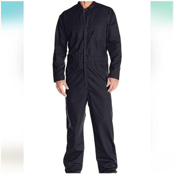 Red Kap Black Unlined Coveralls sz 42 Reg EUC - Picture 1 of 11